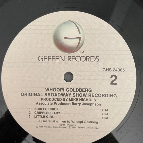 Whoopi Goldberg-Original Broadway Show Recording Geffen Records- GHS24065- 1985 - Picture 9 of 9